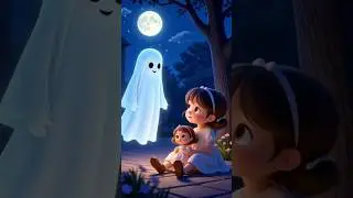 The Little Girl and Her Friendly Ghost #shorts #ghost #ai #youtubeshorts #trending