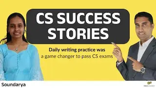 CS Success Stories: Daily Writing Practice was a Game Changer to Pass CS exams - Soundarya x CS Alok
