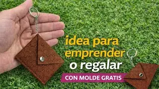 CÓMO HACER UNA CARTERA TARJETERA FACIL CON MOLDE/ IDEA CON RETAZOS PARA VENDE O REGALAR #bolsos 