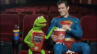AMC Superman popcorn bucket & cup Kermit The Frog review