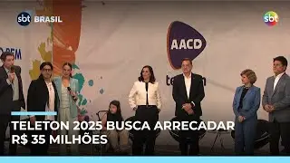 Teleton 2025: SBT e AACD anunciam meta de R$ 35 milhões | #SBTBrasil
