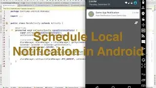 Schedule Local Notification in Android Step by Step || Ajit Singh