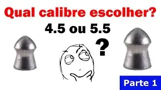 Qual calibre escolher? 4.5 ou 5.5? Parte 1: Teoria e diferenças técnicas