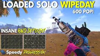 Most LOADED SOLO WIPE DAY + 2 RAID DEFENSES | Official Vanilla Rust - 16,500hrs