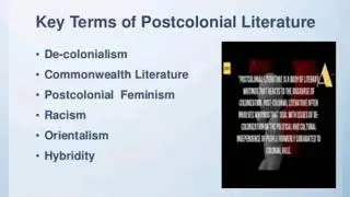post-colonial literature..and key terms used in post-Colonial literature..🌞✏️