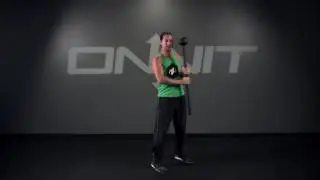Double Narrow Side Press Steel Mace Exercise