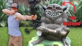 DESTROYING this Monster with ARROWS...
