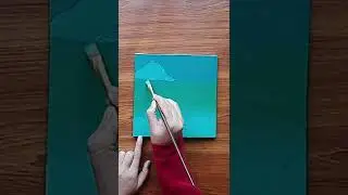 Acrylic Painting On Canvas #shorts #acrylicpainting #amazingart