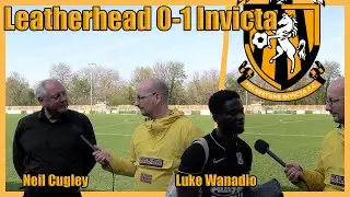 Reaction | Neil Cugley & Luke Wanadio | Leatherhead FC 0-1 Folkestone Invicta