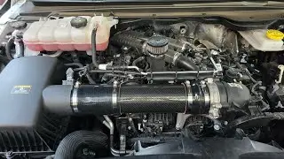 Custom Carbon Fiber Intake Tube with AFE drop in filter, 2025 Ram 1500 3.0 SST Rebel