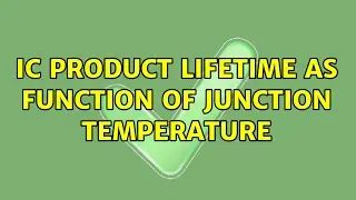 IC product lifetime as function of junction temperature