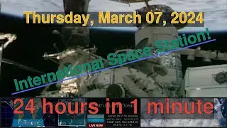 International Space Station HD camera [03-07-2024] - Daily Time Lapse #timelapse #nasa #iss