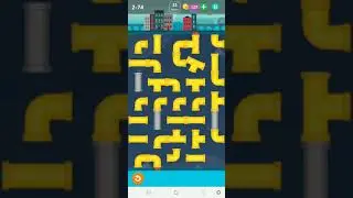 How To Solve Smart Puzzles Pipes Normal Level 2-74 Walk Through Solution Walkthrough Pixign