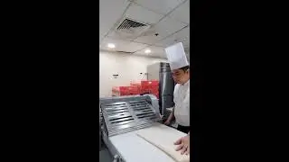 MAKING CROISSANT DOUGH FOLDING #bread #pastry