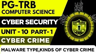 PG-TRB-COMPUTER SCIENCE-CYBER SECURITY-UNIT-10-MALWARE TYPE,KINDS OF CYBER CRIME - PART - 1