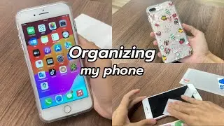 Organizing + cleaning my phone (iPhone 7 Plus 256GB) in 2024