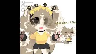 Happy new year (not my idea!) #nissa_kittycat#oc#art#animation#shorts#shortsyoutube#idk