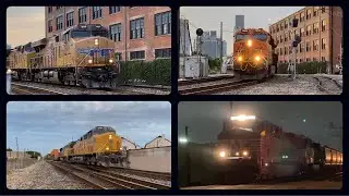 Trains in Houston ft BNSF GP39 w/ Leslie S5TRRO, NS C6M w/ K3 & more!!!