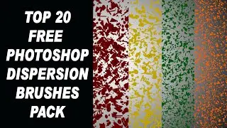 Top 20  Photoshop Dispersion Brushes Pack l Free Download l HansanaLK l #brushespack #freedownload