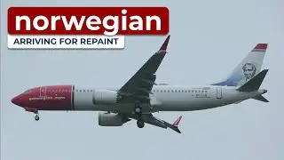 Ex Norwegian 737 MAX 8 Arriving for Repiant heading to SmartLynx Malta!