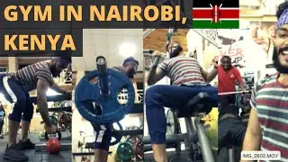 Workout in a local gym- Nairobi Kenya