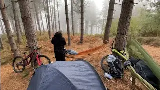 Mtb x wild camping in hammocks -Uk wild camping 