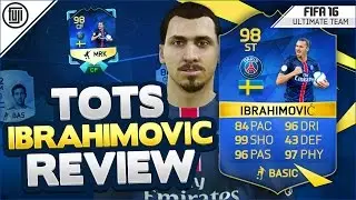 TOTS (98) IBRAHIMOVIC PLAYER REVIEW! - FIFA 16 Ultimate Team
