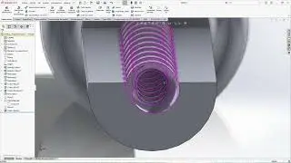 BARRIDO DE CORTE ESPIRAL   SOLIDWORKS