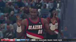 NBA2K FullGame-90-91 Trail Blazers vs. 64-65 Lakers: Week 10, Game 6, Classic Team pool 3