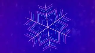 Christmas fast snowflake. Animated looped background.