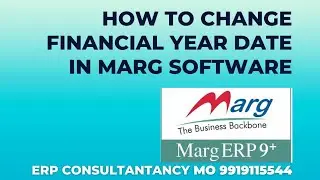 how to change financial year date in marg software