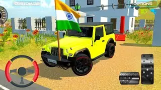 🇮🇳Indian Mahindra Thar Modified Look!😈 | Off-Roading King 👑(gadi wala games) amazing drive 🔥