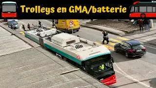 🚎 Carnaval de Bienne : Les trolleys des TPB en GMA/batterie à la place de la Gare