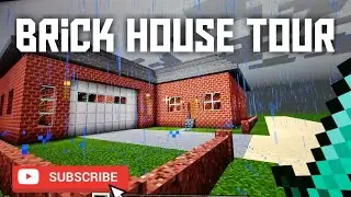 SMALL BRICK HOUSE TOUR -- minecraft