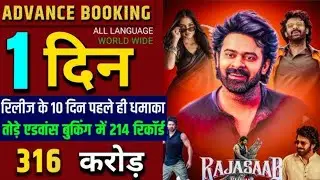 The Raja Saab Advance Booking Collection, Prabhas, Sanjay Dutt, Malvika Mohanan, The Raja Saab Hindi