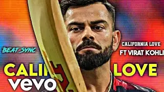 California Love ft Virat Kohli 🥵 beat sync 🔥 WhatsApp status 🥶 #cricket #viratkohli
