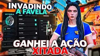 INVADI A FAVELA XITADA E GANHEI A AÇÃO COM MOD MENU NO GTA RP - HYDRA MENU
