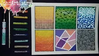 Different Background Style for Poster | Poster making tips(oil pastel tutorial)
