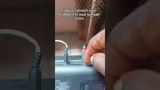 How to connect your keyboard to your kontakt player library #shorts