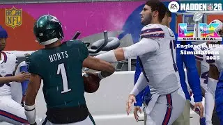 Philadelphia Eagles vs. Buffalo Bills | Super Bowl 60 Snow Simulation 2025 | Madden 26 PS5 Game Play