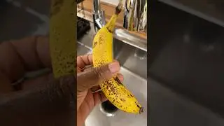 Wash your banana before you use it to make tea! #chefricardocooking