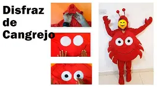 Cómo hacer un DISFRAZ DE CANGREJO 🦀🦀🦀🦀🦀