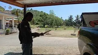 Shoot jarak 60 meter Bow Bubinga AF 42 lbs
