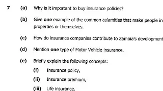 2019 Civic Education- Insurance Policies|Social and economic development exam revision