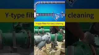 Easy-to-remove Y-type strainer #filter  #machinery  #industry  #pipeline #machine