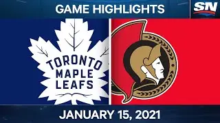 NHL Game Highlights | Maple Leafs vs. Senators - Jan. 15, 2021