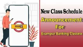BANKING EXAM PREPARATION 2021 | TIME TABLE CLASS SCHEDULE ANNOUNCEMENT | EXAMPUR BANKING CLASSES
