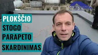 Plok&scaron;čio stogo parapeto skardinimas