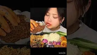 ASMR EATING CHALLENGE 😋#mukbang #asmreating #asmrfood #youtubeshort #asmr #food #shortsasmr #shorts