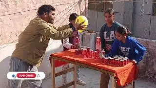 Flying balloon collect the cup challenging video funny video